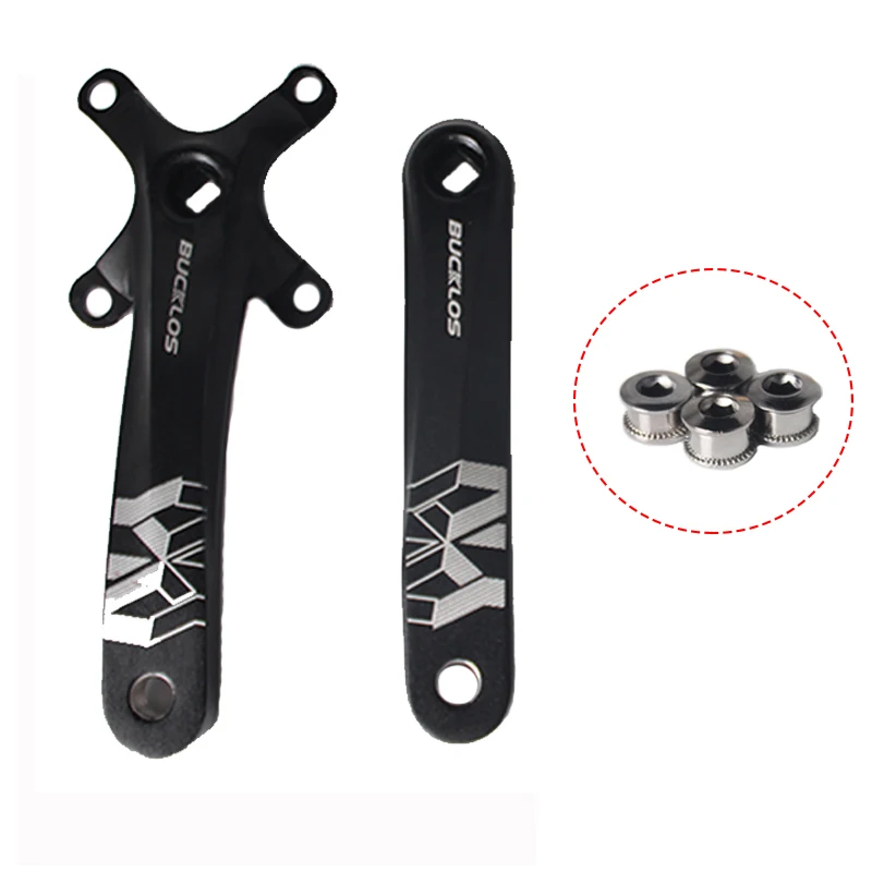 BUCKLOS 104BCD MTB Bike Crankset Aluminum Alloy Square Hole 170MM crank Single/Double Chain Ring MTB Road Bike Crank, Black
BUCKLOS 104BCD MTB Bike Crankset Aluminum Alloy Square Hole 170MM crank Single/Double Chain Ring MTB Road Bike Crank, Black