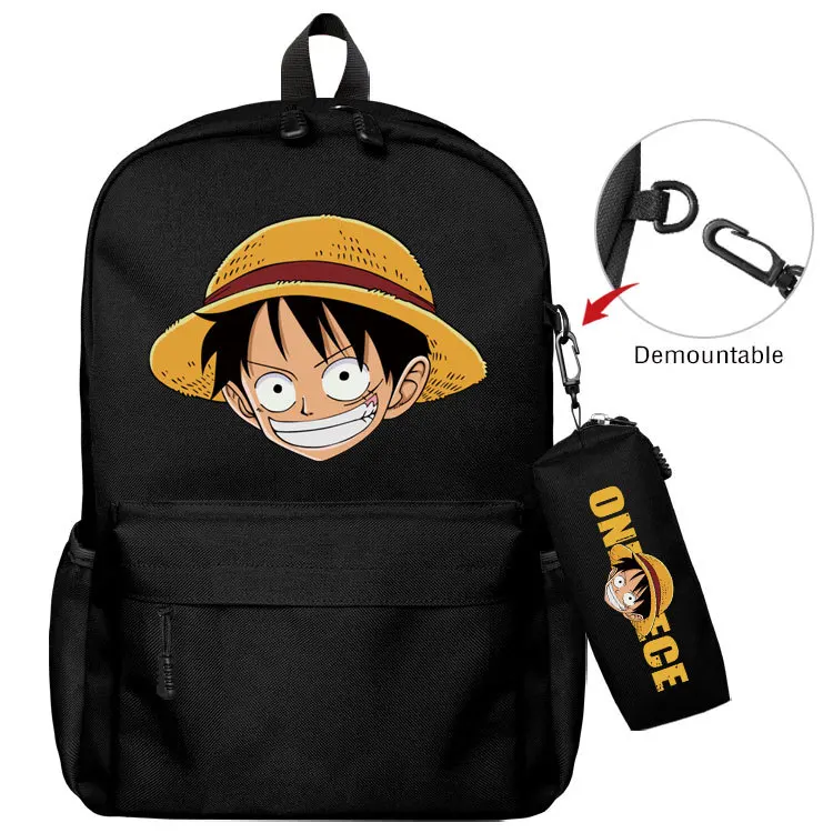 One Piece Cartoon Canvas Waterproof Anime Backpack Bag+Pencil Two Set Bag, Mixed color
One Piece Cartoon Canvas Waterproof Anime Backpack Bag+Pencil Two Set Bag, Mixed color