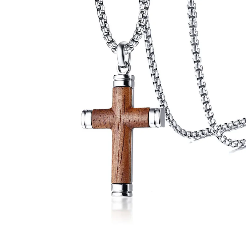 Custom Wholesale Fashion Men Jewelry Wooden Cross Necklace, Silver, brown
Custom Wholesale Fashion Men Jewelry Wooden Cross Necklace, Silver, brown