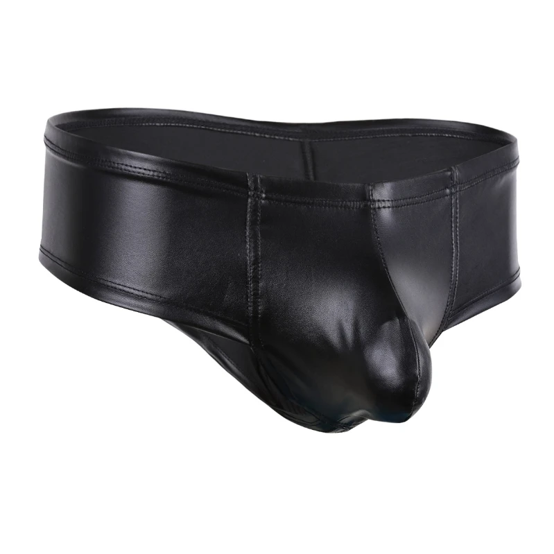 iEFiEL Mens Faux Leather Underwear Panties Front Pouch Soft Bikini Thong Briefs Underwear Black
iEFiEL Mens Faux Leather Underwear Panties Front Pouch Soft Bikini Thong Briefs Underwear Black