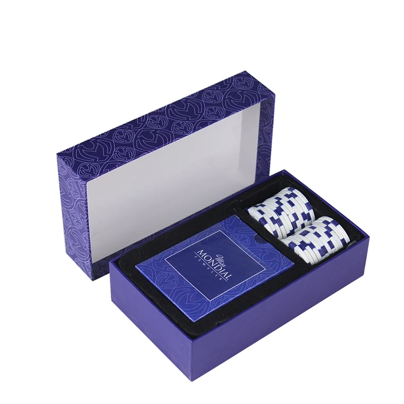 Custom Printing Poker Chips and Poker Playing Cards Set in a Gift Box, Customized color
Custom Printing Poker Chips and Poker Playing Cards Set in a Gift Box, Customized color