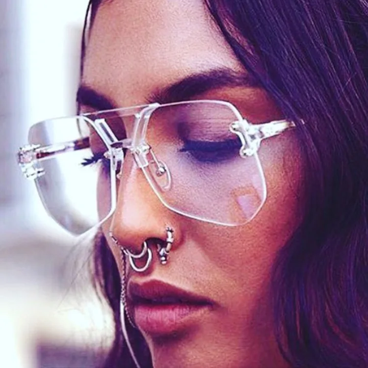 Brand Design Oversized Polygonal Trimming Sunglasses Fashion Ocean Lens Transparent Women Men Sun Glasses
Brand Design Oversized Polygonal Trimming Sunglasses Fashion Ocean Lens Transparent Women Men Sun Glasses