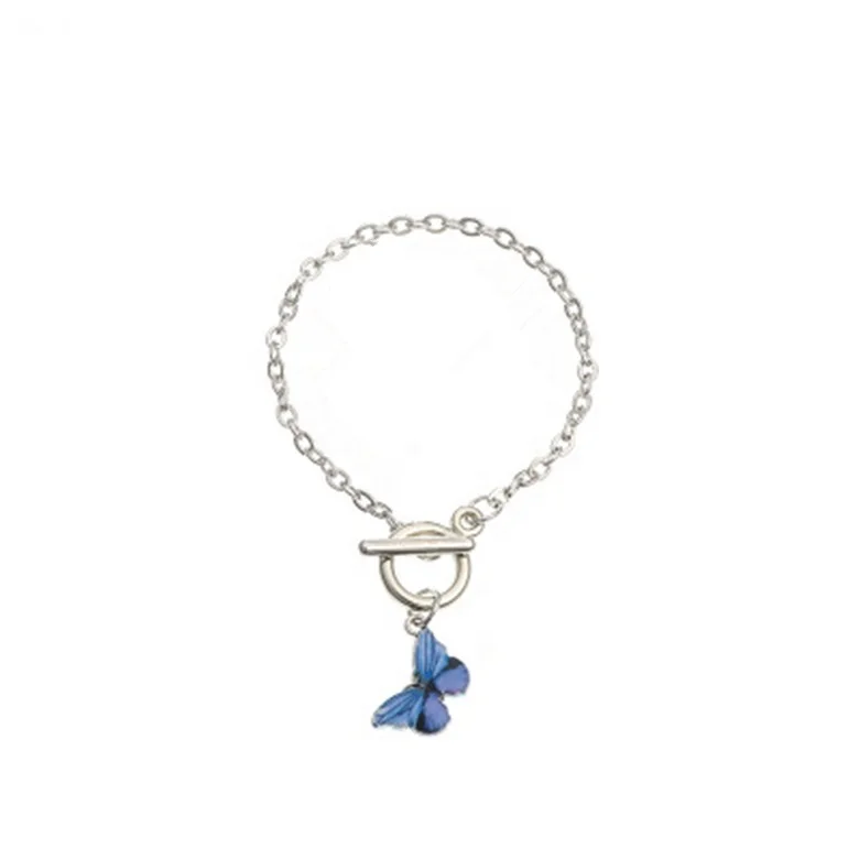Classic Butterfly Women's Bracelet Short Simple Fashion Bracelet Cross Chain Insect Pendant Bracelet, Colorful
Classic Butterfly Women's Bracelet Short Simple Fashion Bracelet Cross Chain Insect Pendant Bracelet, Colorful