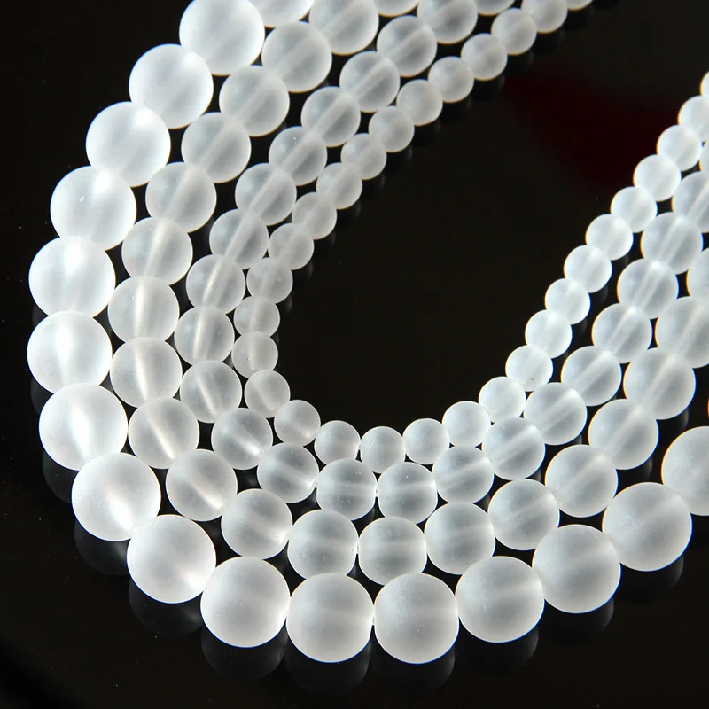 New Natural Stone Clear Quartz Crystals Beads Smooth Loose Beads 4-12mm for Jewelry Making Charm Accessories DIY
New Natural Stone Clear Quartz Crystals Beads Smooth Loose Beads 4-12mm for Jewelry Making Charm Accessories DIY