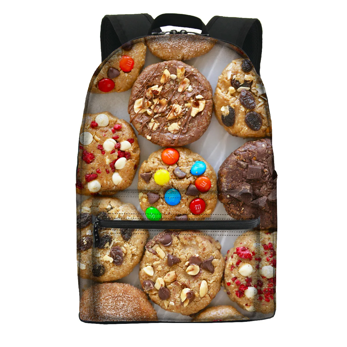 High Quality cookies design print backpack school bags can be used as large capacity travel backpack adjustable backpack strap, Customized
High Quality cookies design print backpack school bags can be used as large capacity travel backpack adjustable backpack strap, Customized