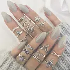 Kiss Me Bohemian Vintage Gold Silver Flowers Women Fashion Handmade Jewelry Custom Anniversary Valentine's Gift Rings