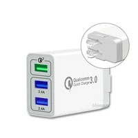 

QC 3.0 quick charger 3 ports usb travel charger CE FCC ROHS certified usb wall charger