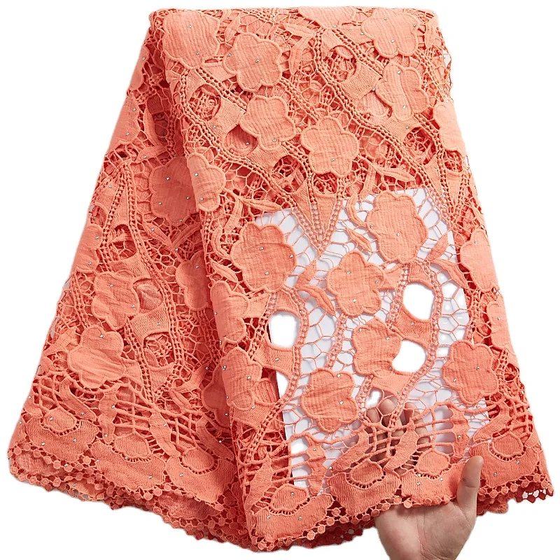 2315 Nigerian Lace Fabric 2021 Guipure Lace Fabrics With Stones Embroidery Flower Cord Lace Fabric For Bridal, Shown
2315 Nigerian Lace Fabric 2021 Guipure Lace Fabrics With Stones Embroidery Flower Cord Lace Fabric For Bridal, Shown