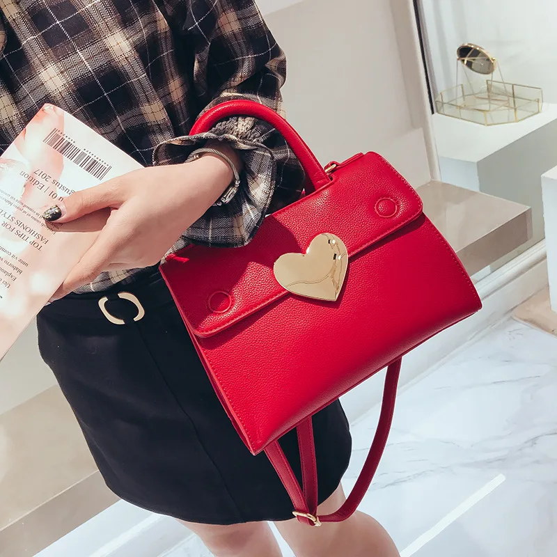 Luxury Women Red Leather Handbag Trendy Heart Crossbody Bags Sweet Wedding Purse bolsa feminina
Luxury Women Red Leather Handbag Trendy Heart Crossbody Bags Sweet Wedding Purse bolsa feminina