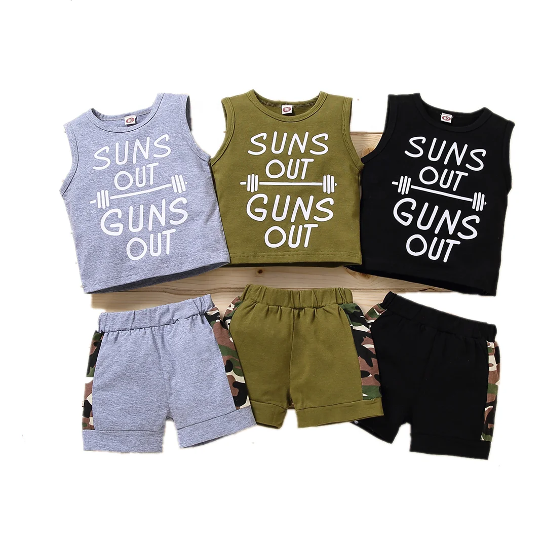 Fashionable baby boy's short sleeve shirts and camouflage shorts children letter printed suits kids summer clothing sets, As picture
Fashionable baby boy's short sleeve shirts and camouflage shorts children letter printed suits kids summer clothing sets, As picture