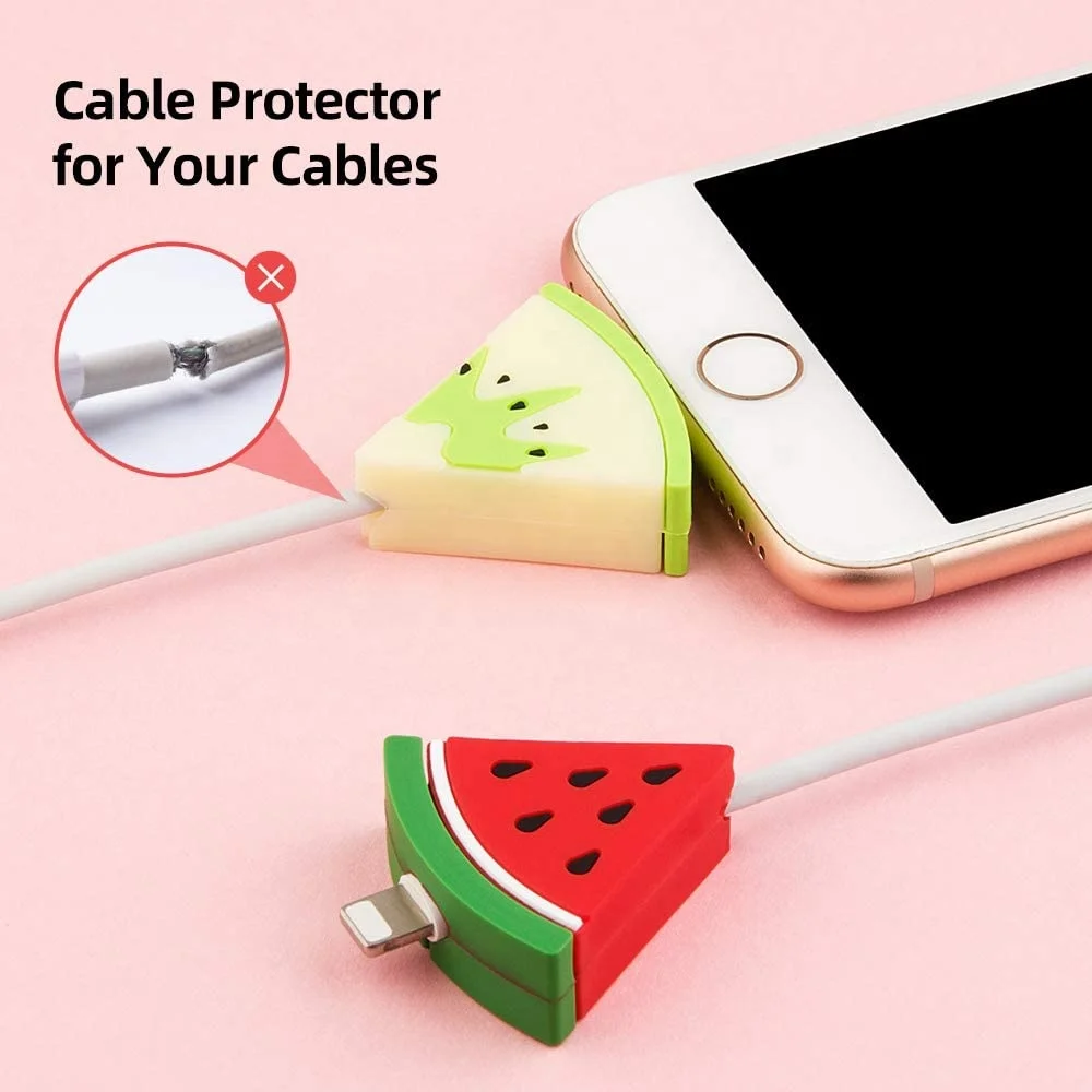OKSILICONE Fruit Shape Cable Bites Silicone Protector For Charging USB Data Cable Mobile Phone Charger Protector De Cable
OKSILICONE Fruit Shape Cable Bites Silicone Protector For Charging USB Data Cable Mobile Phone Charger Protector De Cable