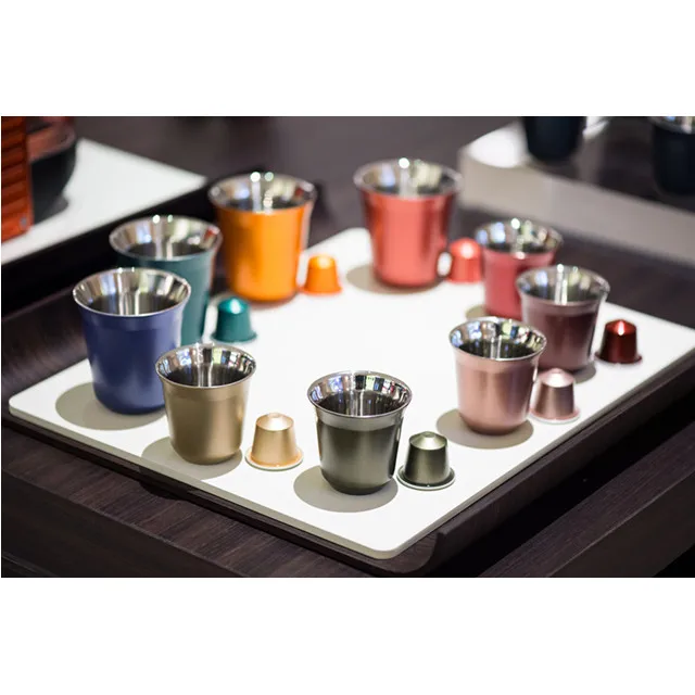 80ml Double Wall Nespresso Cup Lungo Set in Stainless Steel Coffee Pixie Cup Water Mug, Black/white/dark blue/green/gold/rose gold
80ml Double Wall Nespresso Cup Lungo Set in Stainless Steel Coffee Pixie Cup Water Mug, Black/white/dark blue/green/gold/rose gold