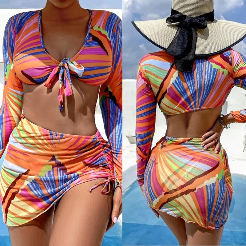 JSN75003A 50%Off 2022 new trendy long sleeve bathing suit printed bikini swimwear 3 piece swimsuit
JSN75003A 50%Off 2022 new trendy long sleeve bathing suit printed bikini swimwear 3 piece swimsuit