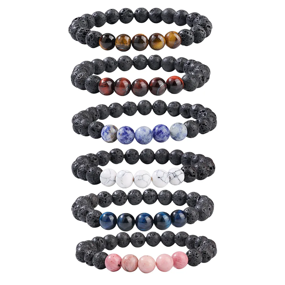 Handmade Natural Lava stone Charm Beads Bracelet for women men jewelry personalized friendship bracelet, As picture
Handmade Natural Lava stone Charm Beads Bracelet for women men jewelry personalized friendship bracelet, As picture