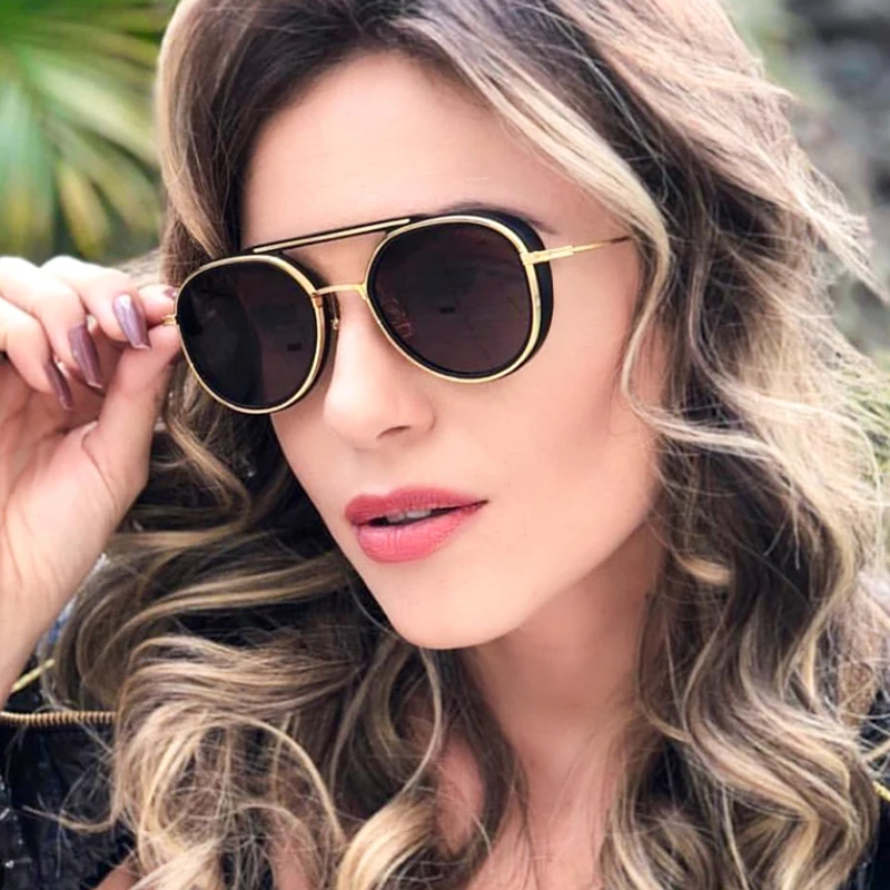 SHINELOT 95525 Retro Round Metal Punk Sunglasses With Adjustable Nose Glasses For Ladies And Men Vintage Sunglasses Custom gela
SHINELOT 95525 Retro Round Metal Punk Sunglasses With Adjustable Nose Glasses For Ladies And Men Vintage Sunglasses Custom gela
