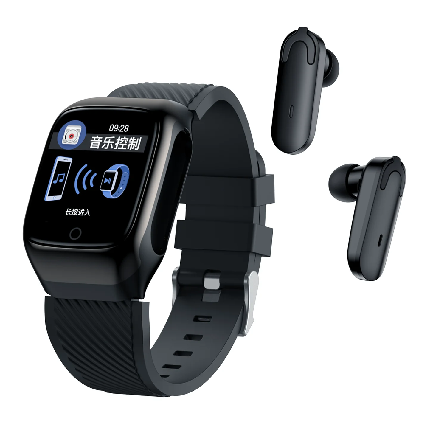 Hot Sale 2 in 1 Earphone Smart Bracelet Watches with wireless Earbuds Wristband for Fitness Android Bands with Heat Rate 2021, White/black
Hot Sale 2 in 1 Earphone Smart Bracelet Watches with wireless Earbuds Wristband for Fitness Android Bands with Heat Rate 2021, White/black