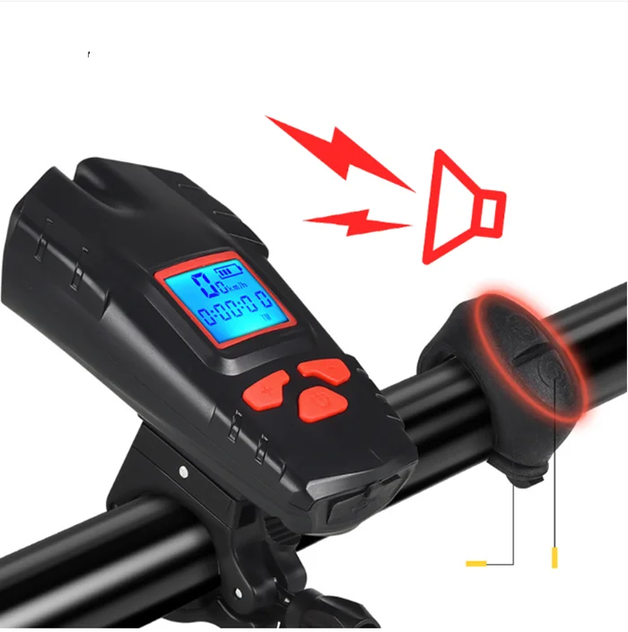 Waterproof Bicycle Light Computer Cycle meter Lights USB Rechargeable Bike Front Light Flashlight LED Cycling HeadLight, Black
Waterproof Bicycle Light Computer Cycle meter Lights USB Rechargeable Bike Front Light Flashlight LED Cycling HeadLight, Black