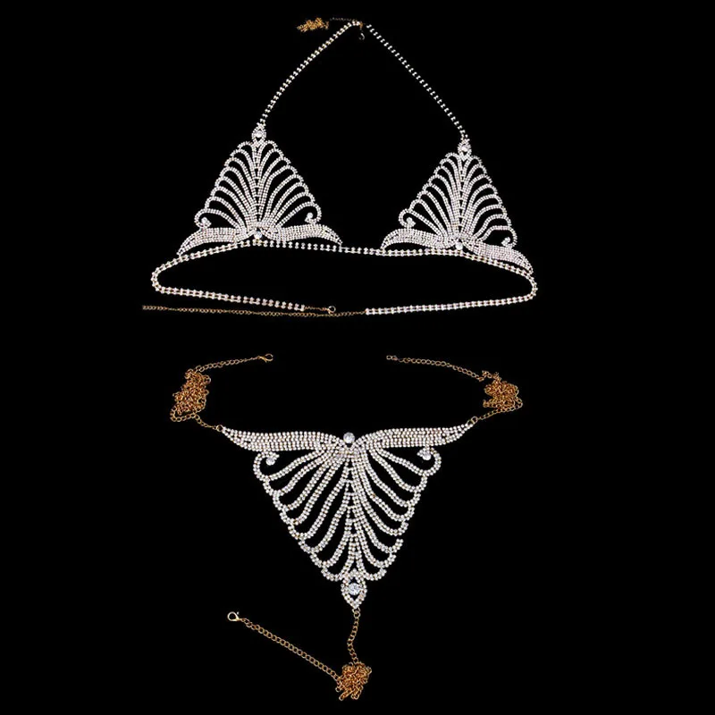 Fashion Flower Accessories Bikini Bra Bling Luxury Body Jewelry Sexy Body Chain for Women Punk Crystal Underwear Summer Gift
Fashion Flower Accessories Bikini Bra Bling Luxury Body Jewelry Sexy Body Chain for Women Punk Crystal Underwear Summer Gift