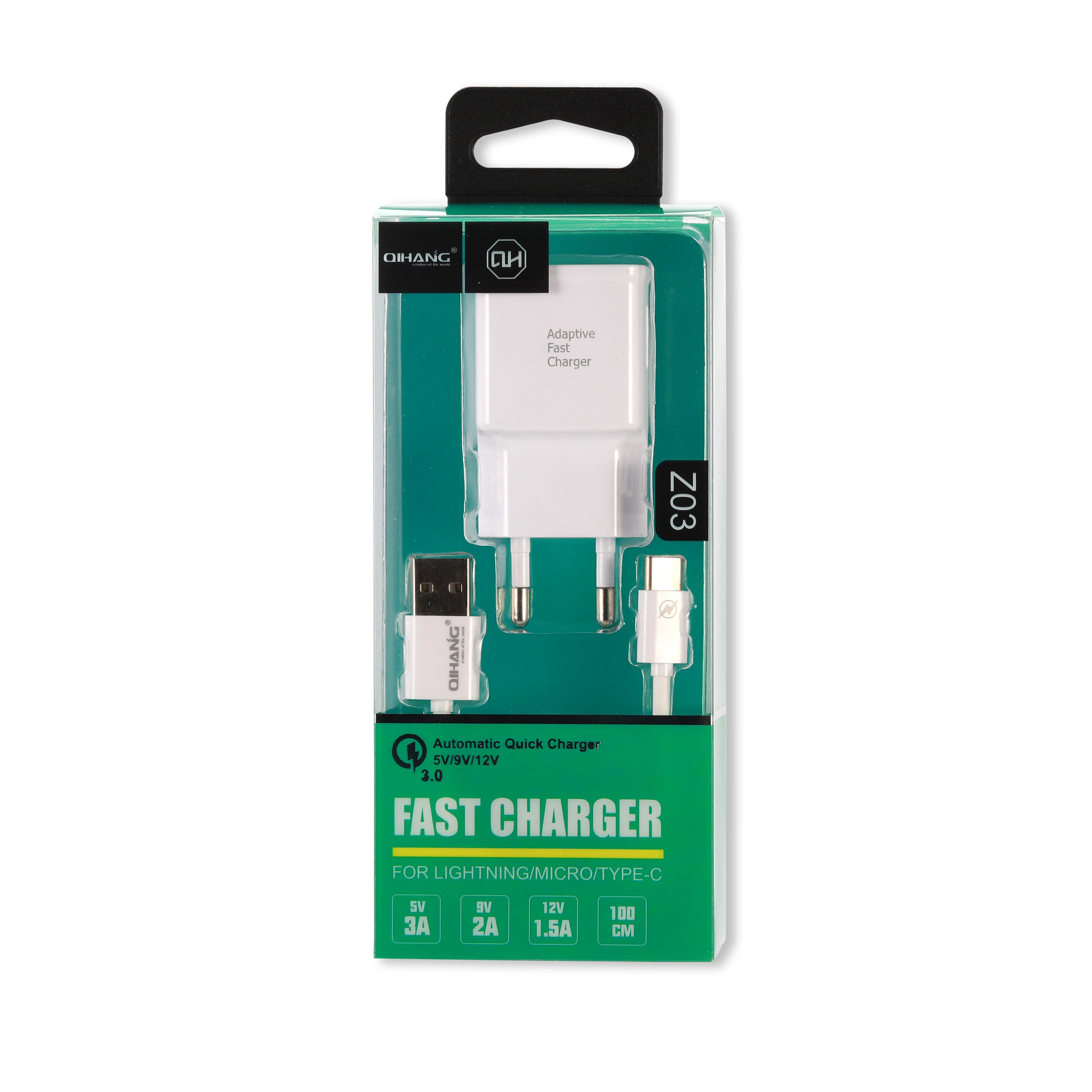 QIHANG charger Power Adapter Fast Charging US/EU/UK Plug Travel phone Wall USB Charger
QIHANG charger Power Adapter Fast Charging US/EU/UK Plug Travel phone Wall USB Charger