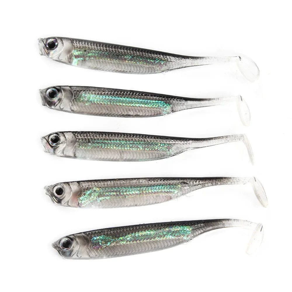 5Pcs/lot Fishing Soft Bait 7CM 7.5CM 1.7G 2.3G 2.7G T Tail fish Fishing Lures Rainbow Color Sequin Swing Fishing Spinner Bait
5Pcs/lot Fishing Soft Bait 7CM 7.5CM 1.7G 2.3G 2.7G T Tail fish Fishing Lures Rainbow Color Sequin Swing Fishing Spinner Bait