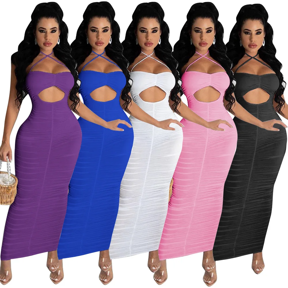 Newest Design Bodycon hole dresses women lady elegant Hollow pleated sleeveless backless dress, As picture or customized make
Newest Design Bodycon hole dresses women lady elegant Hollow pleated sleeveless backless dress, As picture or customized make