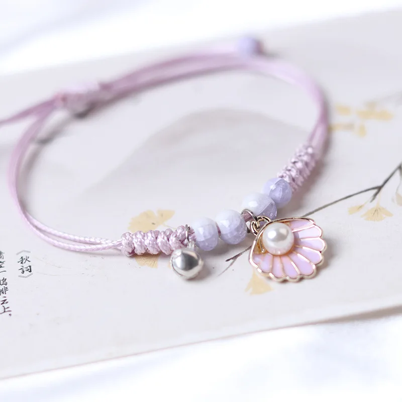 Exquisite Pearl jewelry Couple Bracelet Female Beautiful Starfish Hand-woven Ceramic Beaded Girlfriend Student Gift Accessories, Purple/customized
Exquisite Pearl jewelry Couple Bracelet Female Beautiful Starfish Hand-woven Ceramic Beaded Girlfriend Student Gift Accessories, Purple/customized