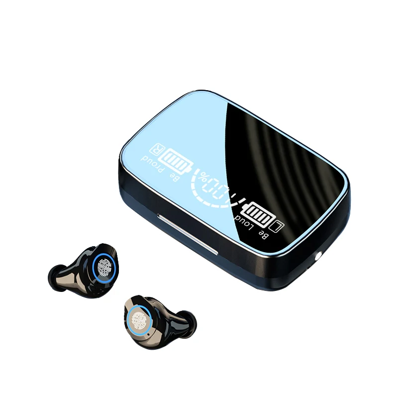 M9-17 TWS Wireless Headphones 2000mAh Charging Box Stereo Headset Sports Waterproof Wireless Earphones Earbuds, Black
M9-17 TWS Wireless Headphones 2000mAh Charging Box Stereo Headset Sports Waterproof Wireless Earphones Earbuds, Black
