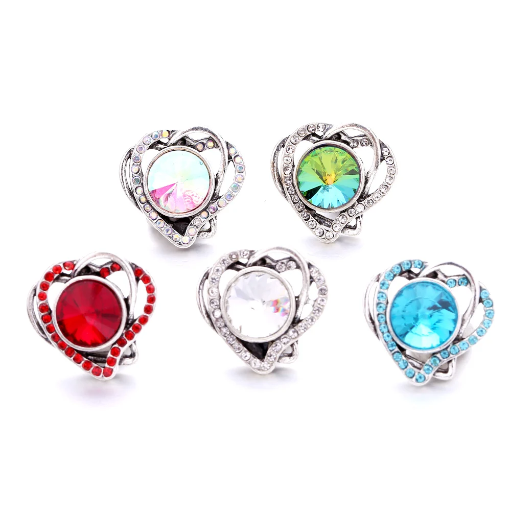 18MM Snap Button Jewelry Rhinestone Love Heart Snap Buttons Fit Snap Bracelet Bangle Making for Women Men Jewelry Christmas Gift
18MM Snap Button Jewelry Rhinestone Love Heart Snap Buttons Fit Snap Bracelet Bangle Making for Women Men Jewelry Christmas Gift