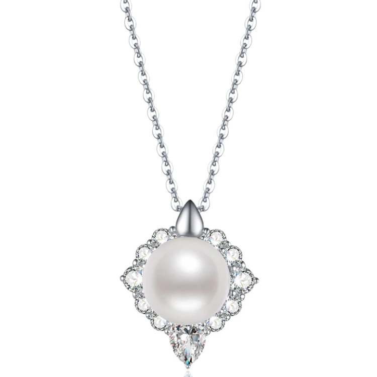 Dropshipping Quality Fashion Jewelry Cubic Zirconia Hot Sale Vendors 925 Silver Pearl Pendant Necklace Women
Dropshipping Quality Fashion Jewelry Cubic Zirconia Hot Sale Vendors 925 Silver Pearl Pendant Necklace Women