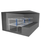 Residential Underground Pit Lift Steel Structure Car Parking Garage