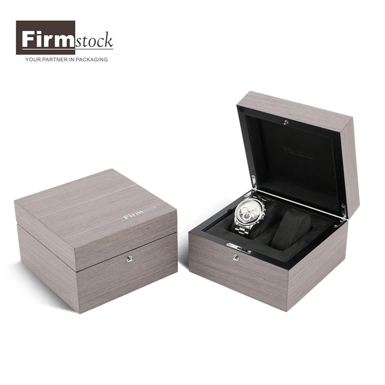 wooden watch box high glossy with wood veneer luxury wooden box