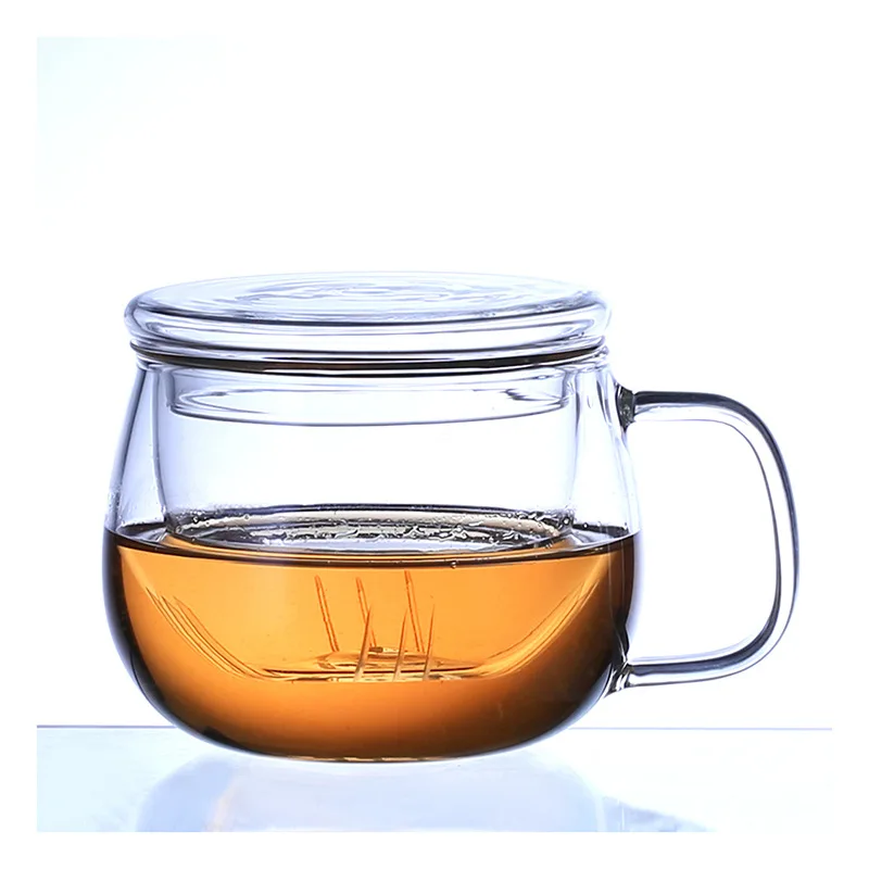 Tea Cup kits Loose Tea-leaf Brewing System Thickened Glass Cups with Tea Infuser Basket and Lid for Office Use, Clear
Tea Cup kits Loose Tea-leaf Brewing System Thickened Glass Cups with Tea Infuser Basket and Lid for Office Use, Clear