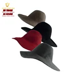 Wholesale various size colours customized 100% wool felt hat body cone hood