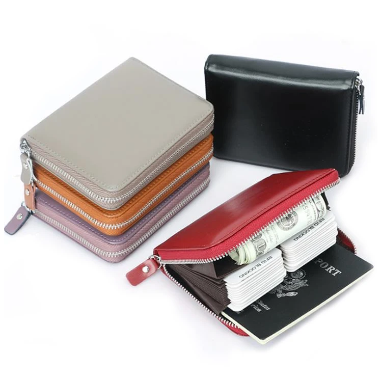 New Leather Organ Multifunctional Zipper Wallet Large-Capacity Business Card Holder For Men And Women 
New Leather Organ Multifunctional Zipper Wallet Large-Capacity Business Card Holder For Men And Women