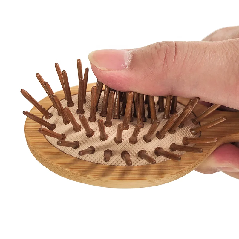 High Quality Anti-Static Eco-friendly Mini Natural Travel Bamboo Cushion Paddle Hair Brush
High Quality Anti-Static Eco-friendly Mini Natural Travel Bamboo Cushion Paddle Hair Brush