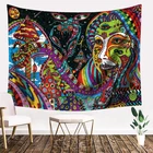 Bohemian Hippie Mandala Wall Trippy Tapestry Bohemian Islamic Gobelin Antique Hippie Tapestry Psychedelic