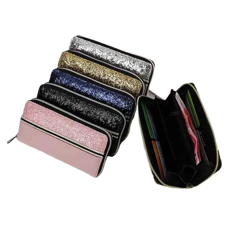 Women Fashion Sequins PU Long Wallet Purse Cash Bling Glitter Zipper Money ID Card Holder, Multicolor
Women Fashion Sequins PU Long Wallet Purse Cash Bling Glitter Zipper Money ID Card Holder, Multicolor