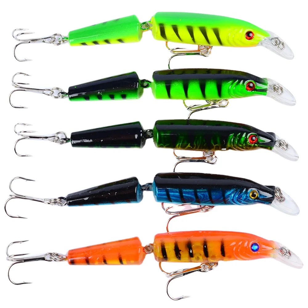 Lifelike Artificial Crankbait Multi Jointed Fishing Lure 10.5cm/9.6g Hook Wobblers Sea Fishing Bait, 5 colors optional
Lifelike Artificial Crankbait Multi Jointed Fishing Lure 10.5cm/9.6g Hook Wobblers Sea Fishing Bait, 5 colors optional