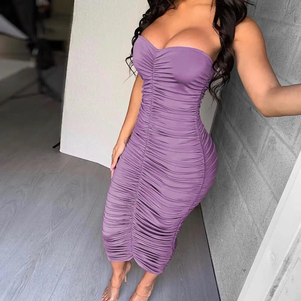 Sexy Long Maxi Summer Dress Off Shoulder Sleeveless Bodycon Ruched Party Dress Women Backless Slim Casual Dress Vestidos
Sexy Long Maxi Summer Dress Off Shoulder Sleeveless Bodycon Ruched Party Dress Women Backless Slim Casual Dress Vestidos