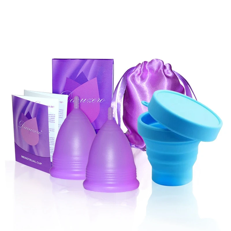 Menstrual Cup 100% Medical Silicone, women Menstrual Cup Set With cleaner, Pink/white/blue/purple
Menstrual Cup 100% Medical Silicone, women Menstrual Cup Set With cleaner, Pink/white/blue/purple
