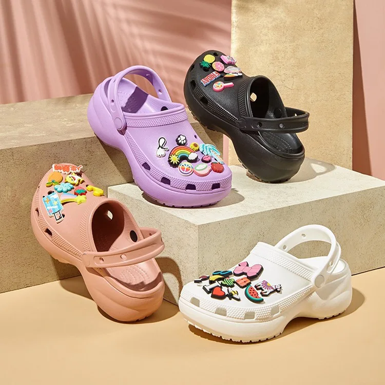 Street style girls designer clog charms with thick sole platform women sandals soft eva shoes lady Hole sandals
Street style girls designer clog charms with thick sole platform women sandals soft eva shoes lady Hole sandals