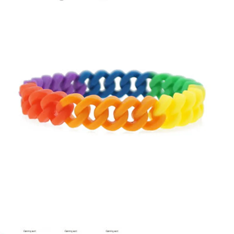 2021Colorful Rainbow Tennis Bracelet Fashion Personality Sports Twist Link Silicone Wristbands Bracelet
2021Colorful Rainbow Tennis Bracelet Fashion Personality Sports Twist Link Silicone Wristbands Bracelet