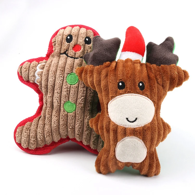 Christmas santa ginger bread soft interactive dog plush toy pet product squeak chew toy supplies for dogs, As picture
Christmas santa ginger bread soft interactive dog plush toy pet product squeak chew toy supplies for dogs, As picture