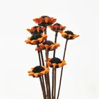 Sumflora flora supplies dried flower rose red small sun flower for the corridor decor