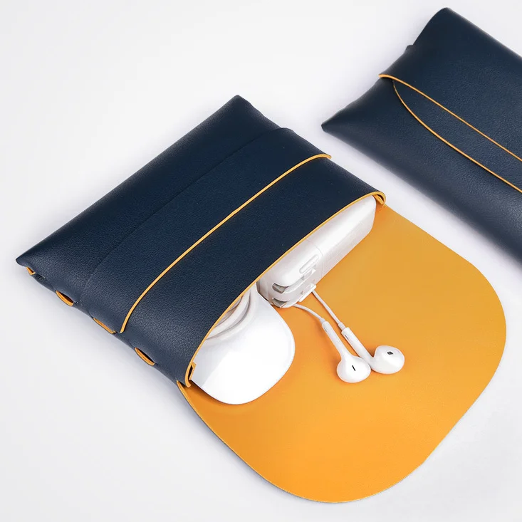 Portable Electronic Accessories Cable Bag PU Leather Waterproof Data Cable Storage Bag Travel Organizer with Cable Strap, 10 color combinations
Portable Electronic Accessories Cable Bag PU Leather Waterproof Data Cable Storage Bag Travel Organizer with Cable Strap, 10 color combinations