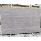 Honed silver grey dragon marble slab