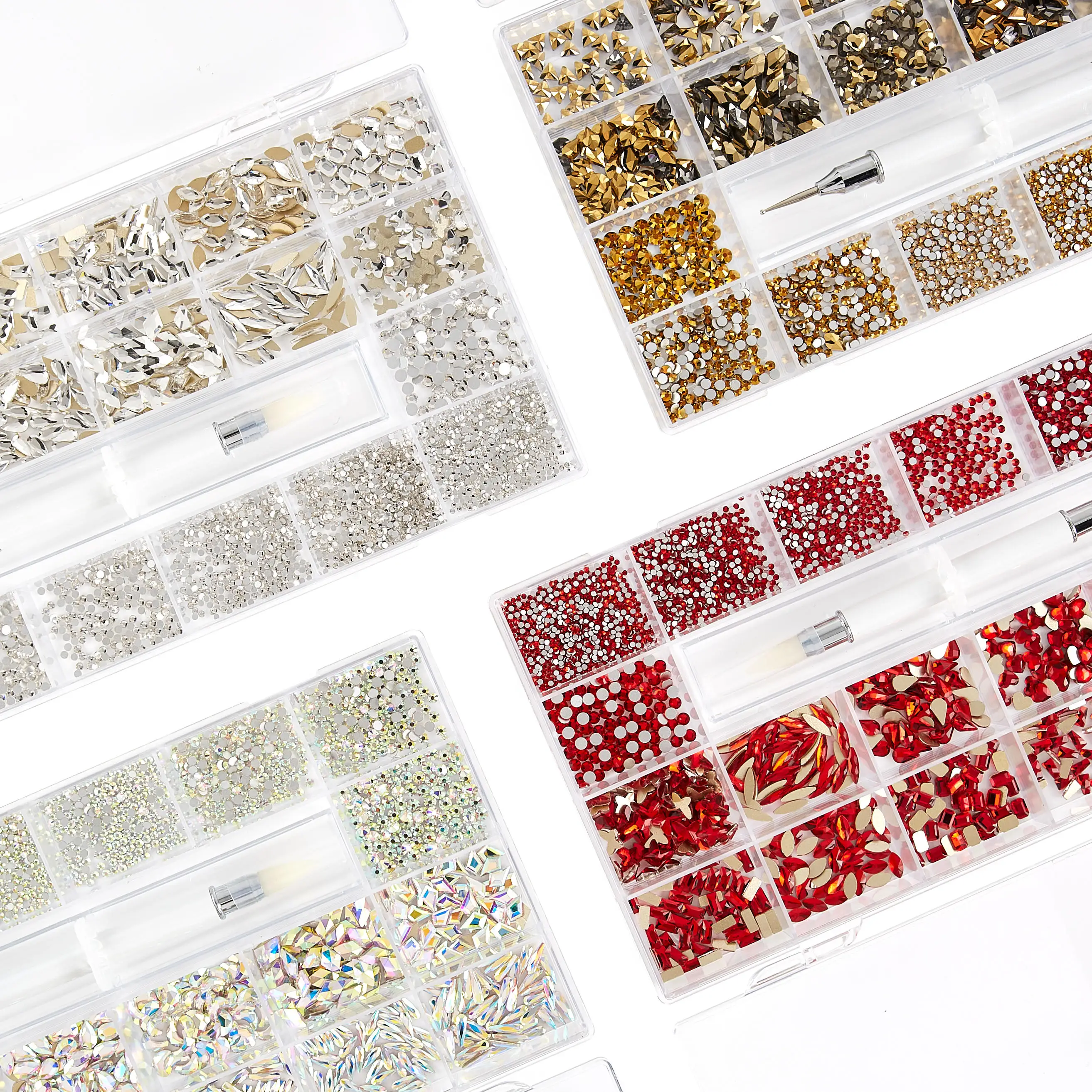 New product Multi Shape Glass Flat Bottom Glass Mixed Around crystal nails rhinestones packs stone, Colorful
New product Multi Shape Glass Flat Bottom Glass Mixed Around crystal nails rhinestones packs stone, Colorful