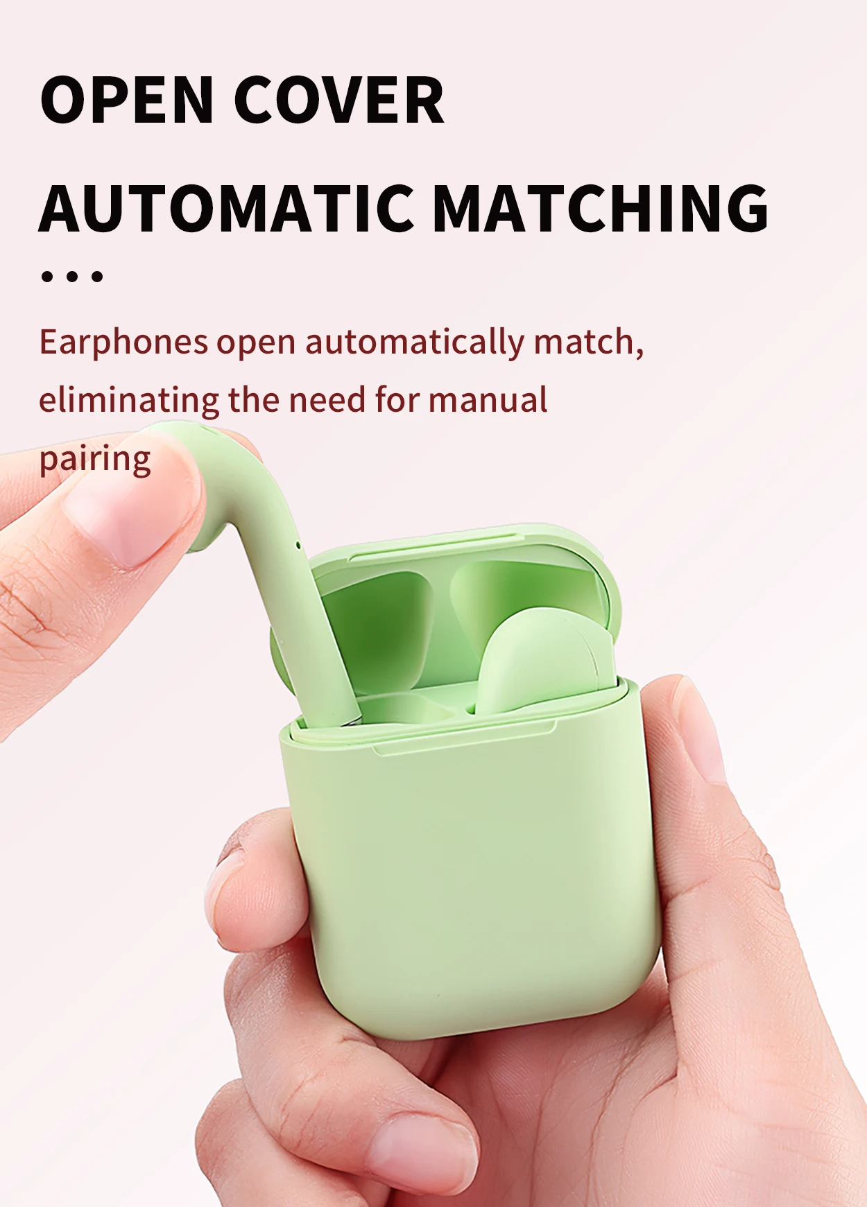 Macaron Headphone Inpods 12 i12 Frosted Matte Touch Feeling Tws Wireless Earphone For iPhone 11 Pro Android Earbuds Stereo - ANKUX.COM