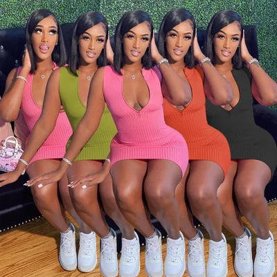 2021 summer fashion rib pink sexy club bodycon ribbed mini dress sleeveless short dresses women
2021 summer fashion rib pink sexy club bodycon ribbed mini dress sleeveless short dresses women