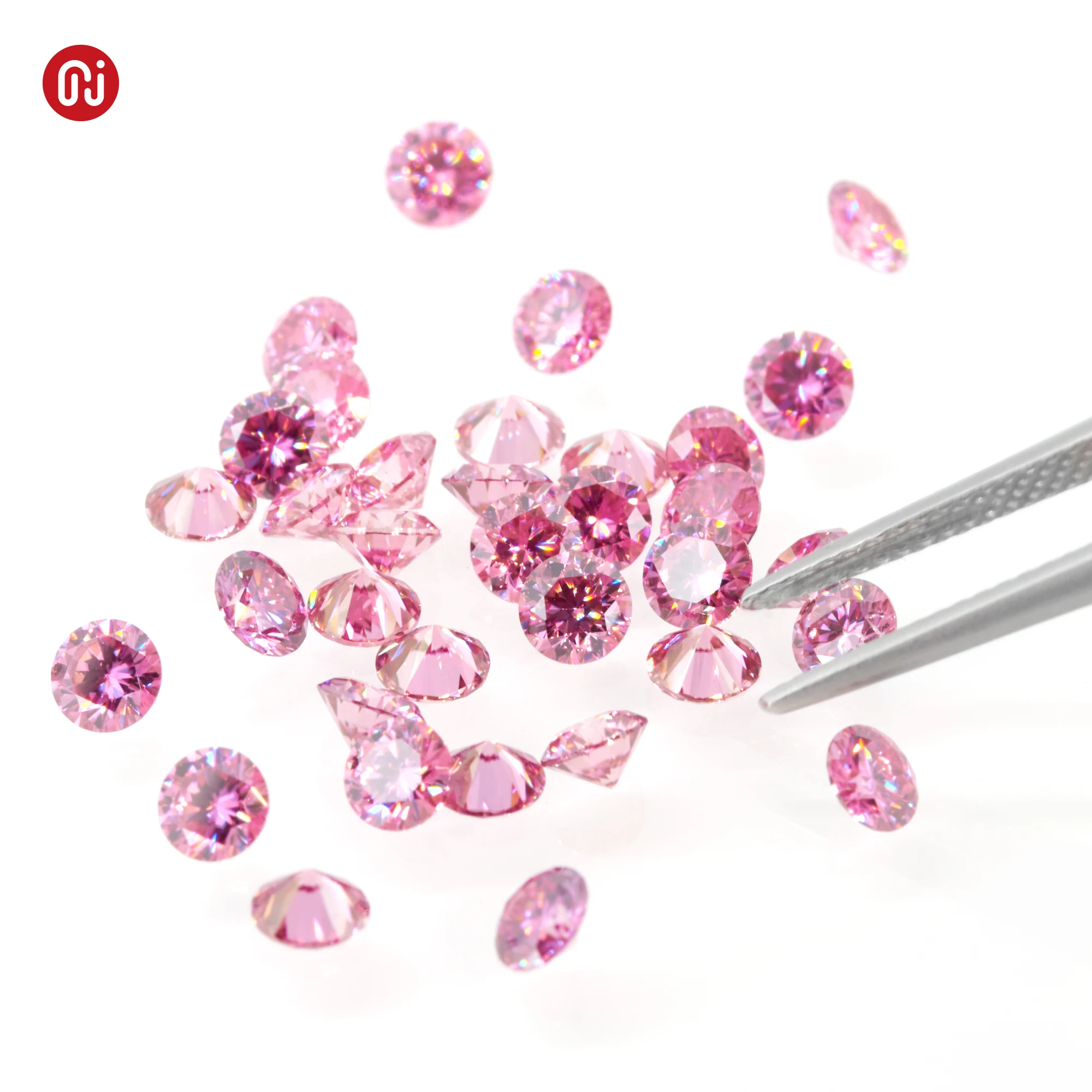 GIGAJEWE melee moissanite pink color loose gemstone Round Cut for jewelry making Synthetic moissanite diamond
GIGAJEWE melee moissanite pink color loose gemstone Round Cut for jewelry making Synthetic moissanite diamond